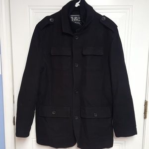 Men's Buffalo wool pea coat